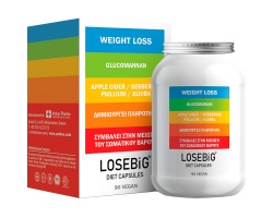 Amhes Pharma Losebig Diet Capsules Συμπλήρωμα Διατροφής για Μείωση Βάρους, 90 Κάψουλες Amhes Pharma Losebig Diet Capsules Συμπλήρωμα Διατροφής για Μείωση Βάρους, 90 Κάψουλες