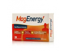 3D Pharmaceutical MagEnergy Συμπλήρωμα Διατροφής με Μαγνήσιο για Ενέργεια & Τόνωση, 40 δισκία 3D Pharmaceutical MagEnergy Συμπλήρωμα Διατροφής με Μαγνήσιο για Ενέργεια & Τόνωση, 40 δισκία