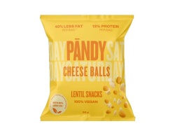 Pandy Lentil Chips-Cheese Balls Πρωτεϊνικά Τσιπς Φακής με γεύση Τυριού, 50gr Pandy Lentil Chips-Cheese Balls Πρωτεϊνικά Τσιπς Φακής με γεύση Τυριού, 50gr