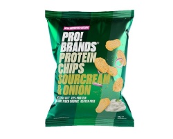 Pro!Brands Protein Chips Sourcream & Onion Πρωτεϊνικά Τσιπς με γεύση Κρέμα & Κρεμμύδι, 50gr Pro!Brands Protein Chips Sourcream & Onion Πρωτεϊνικά Τσιπς με γεύση Κρέμα & Κρεμμύδι, 50gr