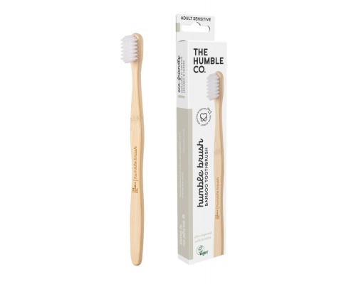 THE HUMBLE CO. Humble Brush Bamboo Οδοντόβουρτσα για Ευαίσθητα Δόντια & Ούλα Ενηλίκων Λευκή, 1τμχ THE HUMBLE CO. Humble Brush Bamboo Οδοντόβουρτσα για Ευαίσθητα Δόντια & Ούλα Ενηλίκων Λευκή, 1τμχ