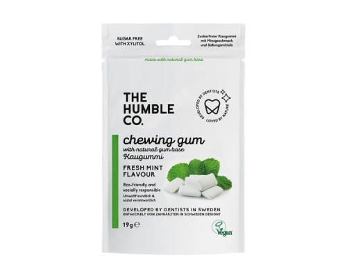 Humble Natural Chewing Gum - Fresh Mint Φυσική τσίχλα με Γεύση Μέντα, 19gr Humble Natural Chewing Gum - Fresh Mint Φυσική τσίχλα με Γεύση Μέντα, 19gr
