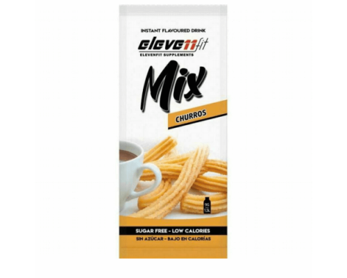 Eleven Fit Mix Churros Μείγμα για Ρόφημα/Γλυκό χωρίς Ζάχαρη με γεύση Churros, 9gr Eleven Fit Mix Churros Μείγμα για Ρόφημα/Γλυκό χωρίς Ζάχαρη με γεύση Churros, 9gr