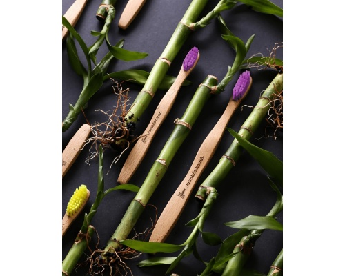 THE HUMBLE CO. Humble Brush Bamboo Παιδική Οδοντόβουρτσα Πολύ Μαλακή Μωβ, 1τμχ THE HUMBLE CO. Humble Brush Bamboo Παιδική Οδοντόβουρτσα Πολύ Μαλακή Μωβ, 1τμχ