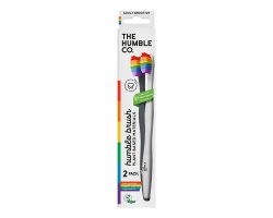 THE HUMBLE CO. Humble Brush Plant-Based Οδοντόβουρτσα για Ευαίσθητα Ούλα & Δόντια Ενηλίκων Πολύχρωμη-Proud Edition, 2τμχ THE HUMBLE CO. Humble Brush Plant-Based Οδοντόβουρτσα για Ευαίσθητα Ούλα & Δόντια Ενηλίκων Πολύχρωμη-Proud Edition, 2τμχ