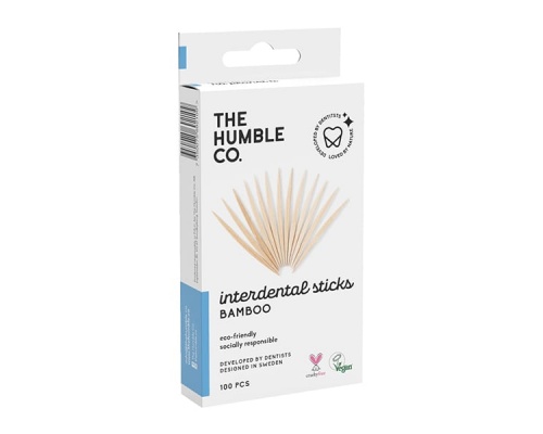 THE HUMBLE CO. Interdental Sticks BAMBOO Οδοντιατρικές Οδοντογλυφίδες από Μπαμπού, 100τμχ THE HUMBLE CO. Interdental Sticks BAMBOO Οδοντιατρικές Οδοντογλυφίδες από Μπαμπού, 100τμχ