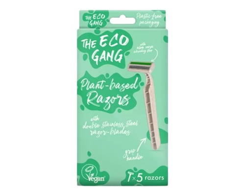 The Eco Gang Biodegradable Razor Ξυραφάκια Φυτικής Βάσης, 5τμχ The Eco Gang Biodegradable Razor Ξυραφάκια Φυτικής Βάσης, 5τμχ