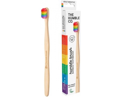 THE HUMBLE CO. Humble Brush Οδοντόβουρτσα για Ευαίσθητα Δόντια & Ούλα Ενηλίκων Πολύχρωμη-Proud Edition, 1τμχ THE HUMBLE CO. Humble Brush Οδοντόβουρτσα για Ευαίσθητα Δόντια & Ούλα Ενηλίκων Πολύχρωμη-Proud Edition, 1τμχ