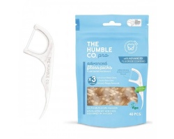 THE HUMBLE CO. Pro Advanced Floss Picks Μεσοδόντιος Καθαριστής με Φθόριο με Διπλό Νήμα 2 σε 1, 40τμχ THE HUMBLE CO. Pro Advanced Floss Picks Μεσοδόντιος Καθαριστής με Φθόριο με Διπλό Νήμα 2 σε 1, 40τμχ