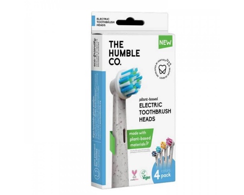 THE HUMBLE CO. Plant-Based Electric Toothbrush Heads Ανταλλακτικές Κεφαλές Ηλεκτρικής Οδοντόβουρτσας Oral-B, 4τμχ THE HUMBLE CO. Plant-Based Electric Toothbrush Heads Ανταλλακτικές Κεφαλές Ηλεκτρικής Οδοντόβουρτσας Oral-B, 4τμχ