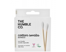 THE HUMBLE CO. Μπατονέτες από Μπαμπού & Βαμβάκι σε Λευκό Χρώμα, 100τμχ THE HUMBLE CO. Μπατονέτες από Μπαμπού & Βαμβάκι σε Λευκό Χρώμα, 100τμχ