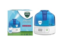 Vicks Personal Humidifier Ultrasonic CoolMist VUL505E4V1 Ατομικός Υγραντήρας Υπερήχων, 1τμχ Vicks Personal Humidifier Ultrasonic CoolMist VUL505E4V1 Ατομικός Υγραντήρας Υπερήχων, 1τμχ