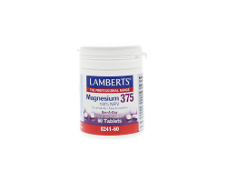 Lamberts Magnesium 375 Μαγνήσιο, 60 ταμπλέτες Lamberts Magnesium 375 Μαγνήσιο, 60 ταμπλέτες