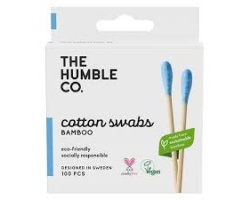 THE HUMBLE CO. Μπατονέτες από Μπαμπού & Βαμβάκι σε Μπλέ Χρώμα, 100τμχ THE HUMBLE CO. Μπατονέτες από Μπαμπού & Βαμβάκι σε Μπλέ Χρώμα, 100τμχ