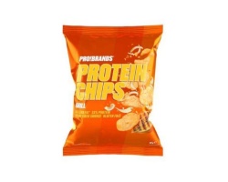 Pro!Brands Protein Chips Grill Πρωτεϊνικά Τσιπς Γκριλ με γεύση Ψημένων Κρεμμυδιών, 50gr  Pro!Brands Protein Chips Grill Πρωτεϊνικά Τσιπς Γκριλ με γεύση Ψημένων Κρεμμυδιών, 50gr
