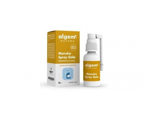 Algem Natura Manuka Spray Gola Φυτικό Σπρέι για το Πονόλαιμο με Μέλι Manuca & Πρόπολη, 30ml Algem Natura Manuka Spray Gola Φυτικό Σπρέι για το Πονόλαιμο με Μέλι Manuca & Πρόπολη, 30ml