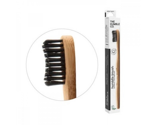THE HUMBLE CO. Humble Brush Bamboo Οδοντόβουρτσα για Ευαίσθητα Δόντια & Ούλα Ενηλίκων Μαύρη, 1τμχ THE HUMBLE CO. Humble Brush Bamboo Οδοντόβουρτσα για Ευαίσθητα Δόντια & Ούλα Ενηλίκων Μαύρη, 1τμχ