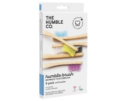 THE HUMBLE CO. Humble Brush Οδοντόβουρτσα Μαλακή Ενηλίκων Πακέτo με 5 Χρώματα, 5τμχ THE HUMBLE CO. Humble Brush Οδοντόβουρτσα Μαλακή Ενηλίκων Πακέτo με 5 Χρώματα, 5τμχ