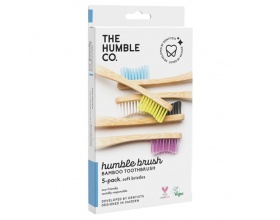 THE HUMBLE CO. Humble Brush Οδοντόβουρτσα Μαλακή Ενηλίκων Πακέτo με 5 Χρώματα, 5τμχ