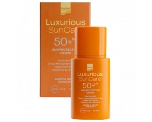 Intermed Luxurious SunCare Sun Protection Drops Αντηλιακό Γαλάκτωμα Προσώπου SPF 50+, 30ml Intermed Luxurious SunCare Sun Protection Drops Αντηλιακό Γαλάκτωμα Προσώπου SPF 50+, 30ml