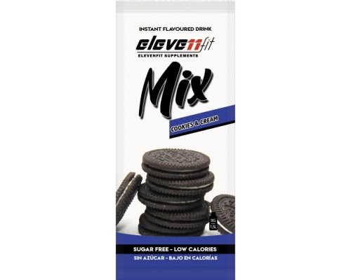Eleven Fit Mix Cookies & Cream Μείγμα για Ρόφημα/Γλυκό χωρίς Ζάχαρη με γεύση Cookies & Cream, 9gr Eleven Fit Mix Cookies & Cream Μείγμα για Ρόφημα/Γλυκό χωρίς Ζάχαρη με γεύση Cookies & Cream, 9gr