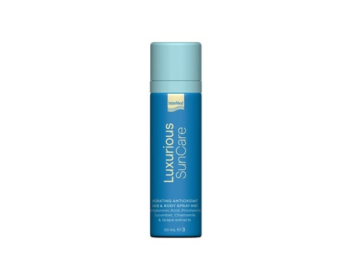 Intermed Luxurious SunCare Hydrating Antioxidant Face & Body Spray Mist Ενυδατικό & Αντιοξειδωτικό Σπρέι Προσώπου & Σώματος, 50ml Intermed Luxurious SunCare Hydrating Antioxidant Face & Body Spray Mist Ενυδατικό & Αντιοξειδωτικό Σπρέι Προσώπου & Σώματος, 50ml
