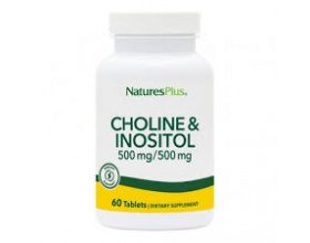 Nature's Plus Choline & Inositol 500 mg 60 tabs, Συμπλήρωμα Διατροφής απαράιτητο για τη δημιουργία νευρικών ώσεων και τη σωστή λειτουργία του εγκεφάλου, της καρδιάς και των ματιών Nature's Plus Choline & Inositol 500 mg 60 tabs, Συμπλήρωμα Διατροφής απαράιτητο για τη δημιουργία νευρικών ώσεων και τη σωστή λειτουργία του εγκεφάλου, της καρδιάς και των ματιών