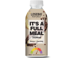 Amhes Pharma Losebig It's a Fullmeal Banana-Chocolate Υγιεινό Ρόφημα με Γεύση Μπανάνα-Σοκολάτα, 500ml Amhes Pharma Losebig It's a Fullmeal Banana-Chocolate Υγιεινό Ρόφημα με Γεύση Μπανάνα-Σοκολάτα, 500ml
