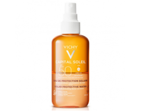 Vichy Capital Soleil Solar Protective Water Enhanced Tan SPF50 Αντηλιακό Νερό Προστασίας για Λαμπερό Μαύρισμα, 200ml