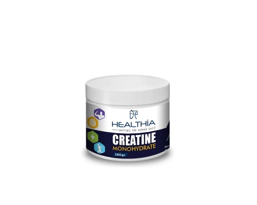 Healthia Creatine Monohydrate Kαθαρή Mονοϋδρική Kρεατίνη, 180gr Healthia Creatine Monohydrate Kαθαρή Mονοϋδρική Kρεατίνη, 180gr