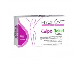 Hydrovit Intimcare Colpo-Relief Ovules Κολπικά Υπόθετα για Πρόληψη & Αντιμετώπιση της Κολπικής Ξηρότητας & Ατροφικής Κολπίτιδας, 10τμχ