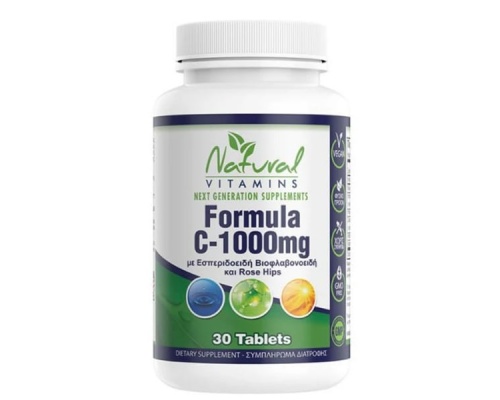 Natural Vitamins Formula C-1000mg Συμπλήρωμα Διατροφής για την Ενίσχυση του Ανοσοποιητικού Συστήματος, 30 δισκία Natural Vitamins Formula C-1000mg Συμπλήρωμα Διατροφής για την Ενίσχυση του Ανοσοποιητικού Συστήματος, 30 δισκία