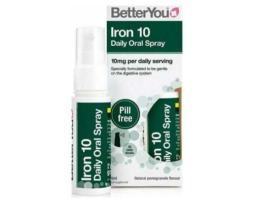 BetterYou Iron 10mg Daily Oral Spray Συμπλήρωμα Σιδήρου σε Σρέι με Γεύση Ρόδι, 25ml BetterYou Iron 10mg Daily Oral Spray Συμπλήρωμα Σιδήρου σε Σρέι με Γεύση Ρόδι, 25ml