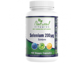 Natural Vitamins Selenium Σελήνιο 200mg, 100 κάψουλες Natural Vitamins Selenium Σελήνιο 200mg, 100 κάψουλες