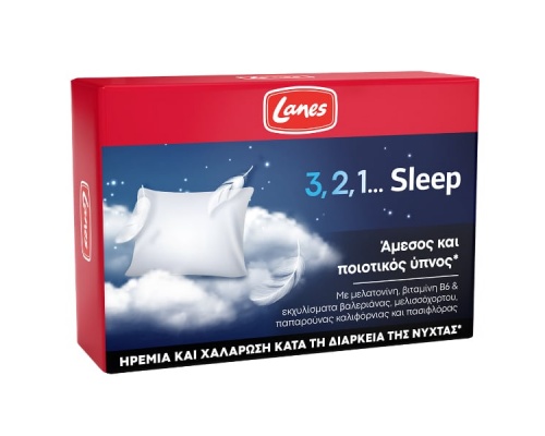Lanes 3, 2, 1... Sleep Συμπλήρωμα για Άμεσο & Ποιοτικό Ύπνο, 30 κάψουλες Lanes 3, 2, 1... Sleep Συμπλήρωμα για Άμεσο & Ποιοτικό Ύπνο, 30 κάψουλες