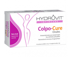 Hydrovit Intimcare Colpo-Cure Ovules Κολπικά Yπόθετα για την Αποκατάσταση & Αναγέννηση της Κολπικής Χλωρίδας, 10τμχ Hydrovit Intimcare Colpo-Cure Ovules Κολπικά Yπόθετα για την Αποκατάσταση & Αναγέννηση της Κολπικής Χλωρίδας, 10τμχ