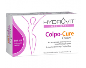 Hydrovit Intimcare Colpo-Cure Ovules Κολπικά Yπόθετα για την Αποκατάσταση & Αναγέννηση της Κολπικής Χλωρίδας, 10τμχ