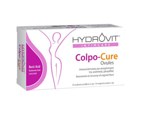 Hydrovit Intimcare Colpo-Cure Ovules Κολπικά Yπόθετα για την Αποκατάσταση & Αναγέννηση της Κολπικής Χλωρίδας, 10τμχ Hydrovit Intimcare Colpo-Cure Ovules Κολπικά Yπόθετα για την Αποκατάσταση & Αναγέννηση της Κολπικής Χλωρίδας, 10τμχ