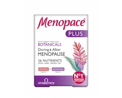 Vitabiotics Menopace Plus Συμπλήρωμα Διατροφής για την Εμμηνόπαυση, 56 ταμπλέτες Vitabiotics Menopace Plus Συμπλήρωμα Διατροφής για την Εμμηνόπαυση, 56 ταμπλέτες