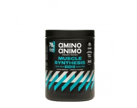 Amino Animo Muscle Synthesis Organic Protein Στιγμιαίο Ρόφημα Πρωτεΐνης Ρυζιού με Σπιρουλίνα & Γεύση Βανίλια, 500gr