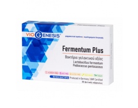 VioGenesis Fermentum Plus Βακτήρια Γαλακτικού Οξέος Lactobacillus Fermentum & Pediococcus Pentosaceus, 30 κάψουλες VioGenesis Fermentum Plus Βακτήρια Γαλακτικού Οξέος Lactobacillus Fermentum & Pediococcus Pentosaceus, 30 κάψουλες