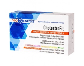 VioGenesis CholestroFit Φόρμουλα για τη Διατήρηση των Φυσιολογικών Επιπέδων Χοληστερόλης στο Αίμα, 60 κάψουλες VioGenesis CholestroFit Φόρμουλα για τη Διατήρηση των Φυσιολογικών Επιπέδων Χοληστερόλης στο Αίμα, 60 κάψουλες