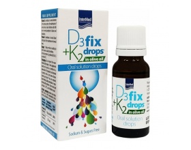 Intermed D3 & K2 Fix Drops in Olive Oil Oral Drops Συμπλήρωμα Διατροφής για το Ανοσοποιητικό με D3 & K2 σε Σταγόνες, 12ml