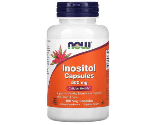 Now Inositol Capsules 500mg Συμπλήρωμα με Ινοσιτόλη για την Ενισχύση του Νευρικού Συστήματος, 100 κάψουλες Now Inositol Capsules 500mg Συμπλήρωμα με Ινοσιτόλη για την Ενισχύση του Νευρικού Συστήματος, 100 κάψουλες