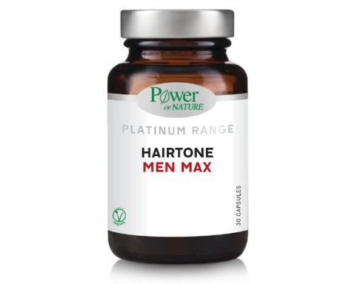 Power of Nature Platinum Range HAIRTONE MEN MAX Ανδρικό Συμπλήρωμα Διατροφής για Μαλλιά & Δέρμα, 30 κάψουλες Power of Nature Platinum Range HAIRTONE MEN MAX Ανδρικό Συμπλήρωμα Διατροφής για Μαλλιά & Δέρμα, 30 κάψουλες