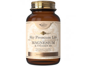 Sky Premium Life Magnesium & B6 Συμπλήρωμα Διατροφής για την Καλή Λειτουργία του Νευρικού & Μυϊκού Συστήματος, 60 ταμπλέτες Sky Premium Life Magnesium & B6 Συμπλήρωμα Διατροφής για την Καλή Λειτουργία του Νευρικού & Μυϊκού Συστήματος, 60 ταμπλέτες