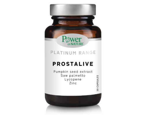 Power of Nature Platinum Range PROSTALIVE Συμπλήρωμα Διατροφής για τη Διατήρηση των Φυσιολογικών Επιπέδων Τεστοστερόνης στο Αίμα, 30κάψουλες Power of Nature Platinum Range PROSTALIVE Συμπλήρωμα Διατροφής για τη Διατήρηση των Φυσιολογικών Επιπέδων Τεστοστερόνης στο Αίμα, 30κάψουλες