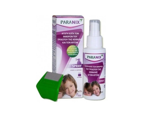 Omega Pharma Paranix Spray Αγωγή κατά των Φθειρών του Τριχωτού της Κεφαλής & των Αυγών τους, 100ml Omega Pharma Paranix Spray Αγωγή κατά των Φθειρών του Τριχωτού της Κεφαλής & των Αυγών τους, 100ml