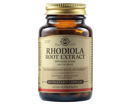 Solgar SFP Rhodiola Root Extract ΡοδιόλαΠαρουσιάζει προσαρμογενείς ιδιότητες, Ενισχύει την οξυγόνωση του οργανισμού, Αυξάνει την έκκριση ντοπαμίνης & προλαμβάνει την κατάθλιψη, 60caps