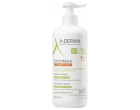 A-Derma Exomega Control Lait Emollient Anti-Scratching Μαλακτικό Γαλάκτωμα κατά του Αισθήματος Κνησμού, 400ml